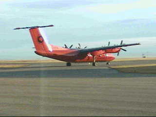 S/N 111 taxiing out from maintenance base in Calgary